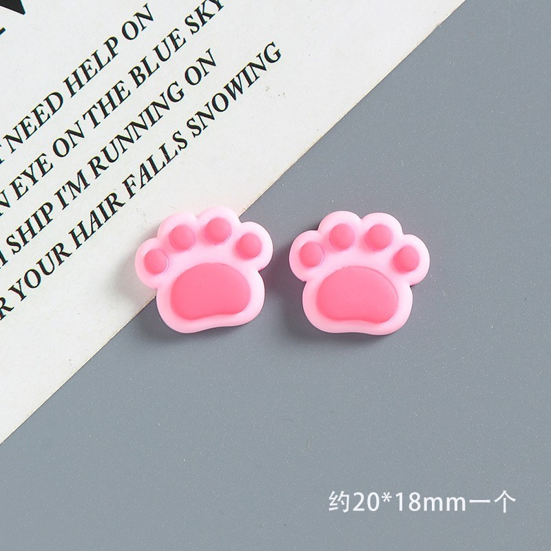大型光沢のある模擬足跡樹脂アクセサリー diy クリーム接着剤携帯電話ケース冷蔵庫マグネット下駄バックルアクセサリー|undefined