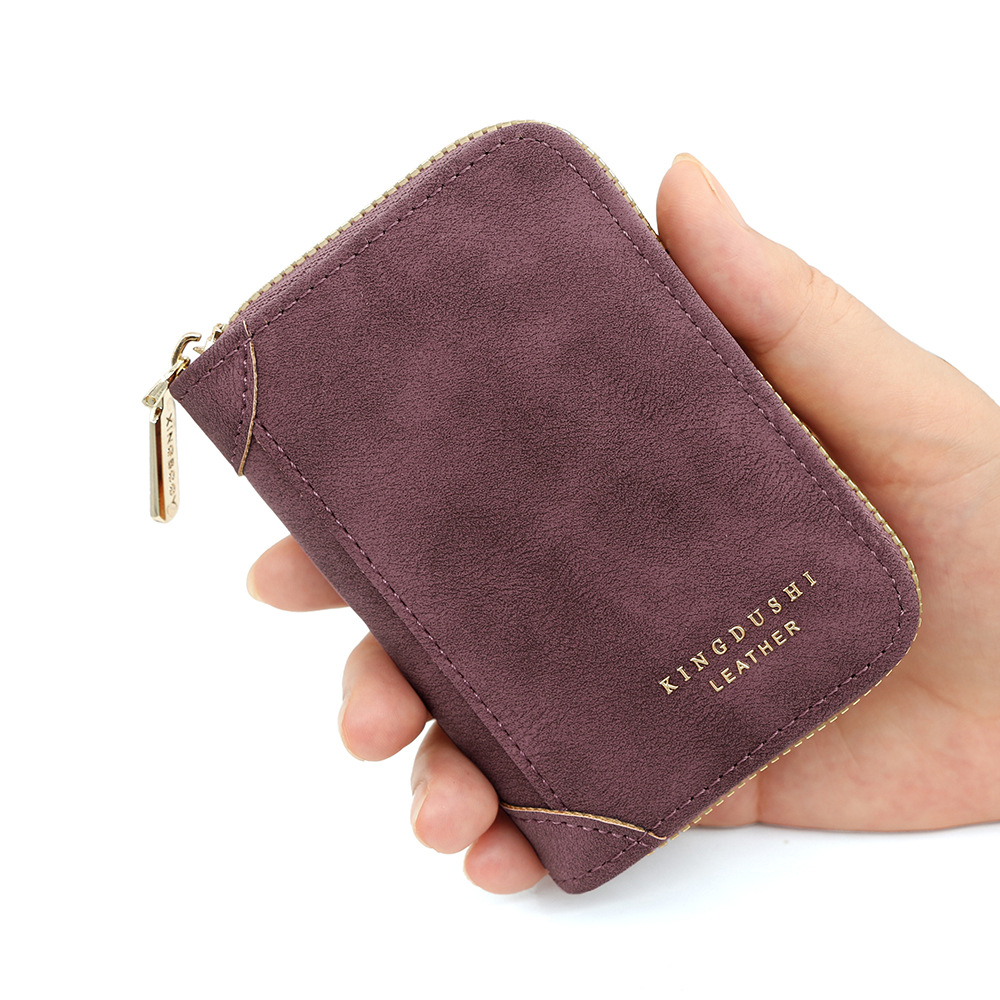 Nuevo tarjetero exquisito PU textura esmerilada bolsa de tarjetero de múltiples tarjetas de gran capacidad bolsa de órgano monedero bolsa de tarjetero al por mayor