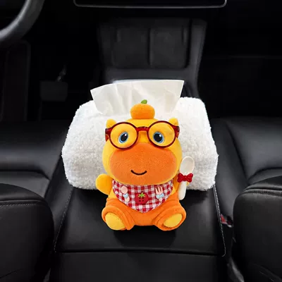Lulu Car Tissue Box, Wool Car tissue box/set - dry-fan-lulu-armrest-style-tissue-box