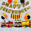 Car, balloon, set, excavator, round decorations