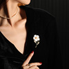 Advanced organic elegant brooch from pearl, pin lapel pin, Birthday gift
