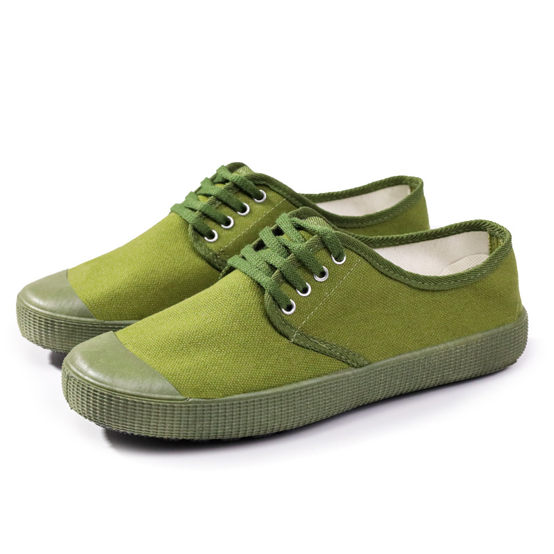 廠家直銷老式解放鞋防滑耐磨民工鞋軟底帆布農田鞋透氣軍訓鞋