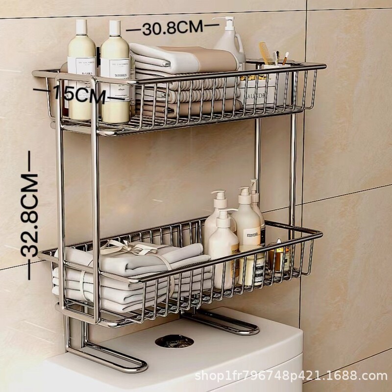 No Punching Cabinet Above the Bathroom Toilet Shelf, Bathroom Toilet Shelf Artifact, Bathroom Storage and Storage