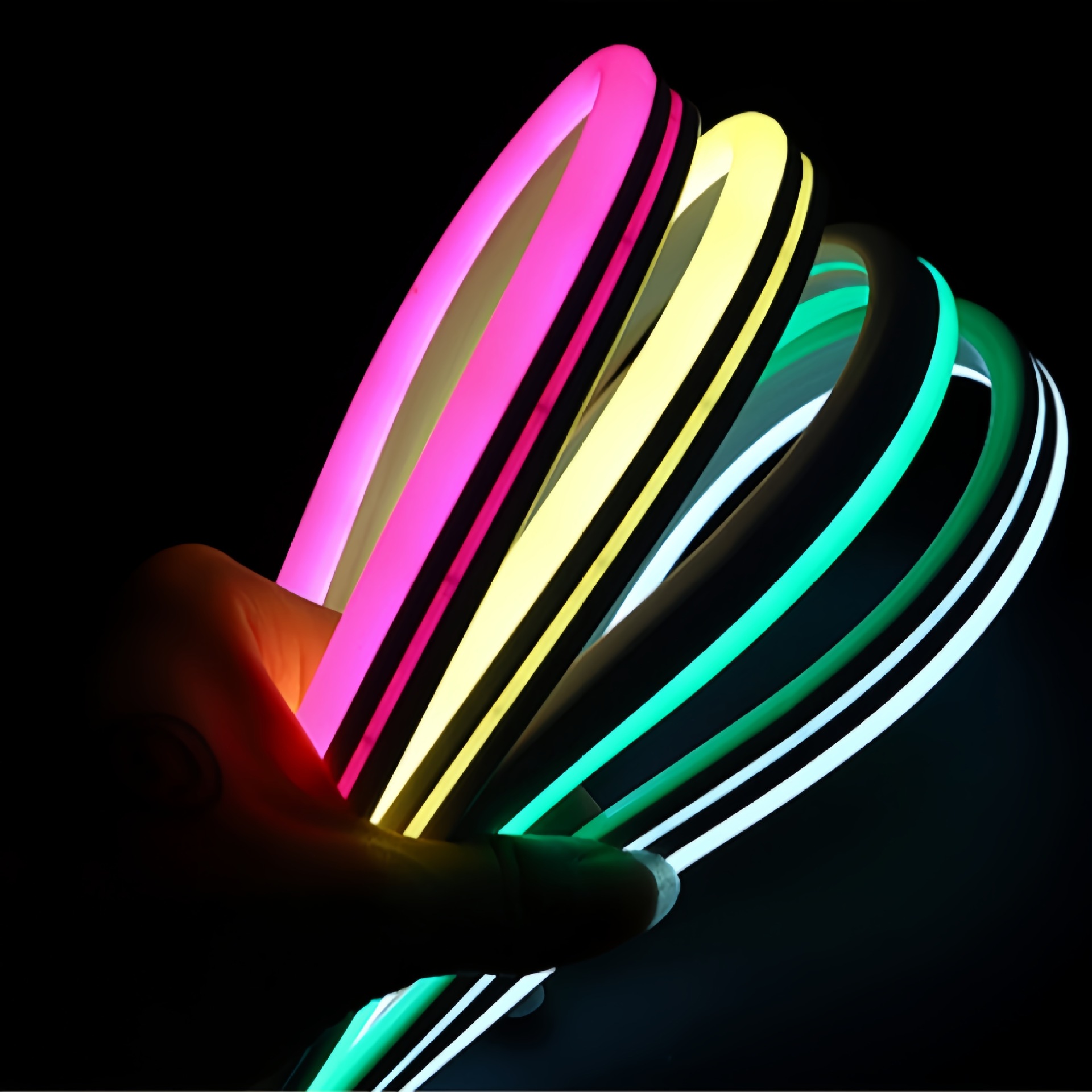 12V transfronterizo al aire libre impermeable silicona 6*12 baja presión de neón led tira de luz especial 24V8*16 tira de luz