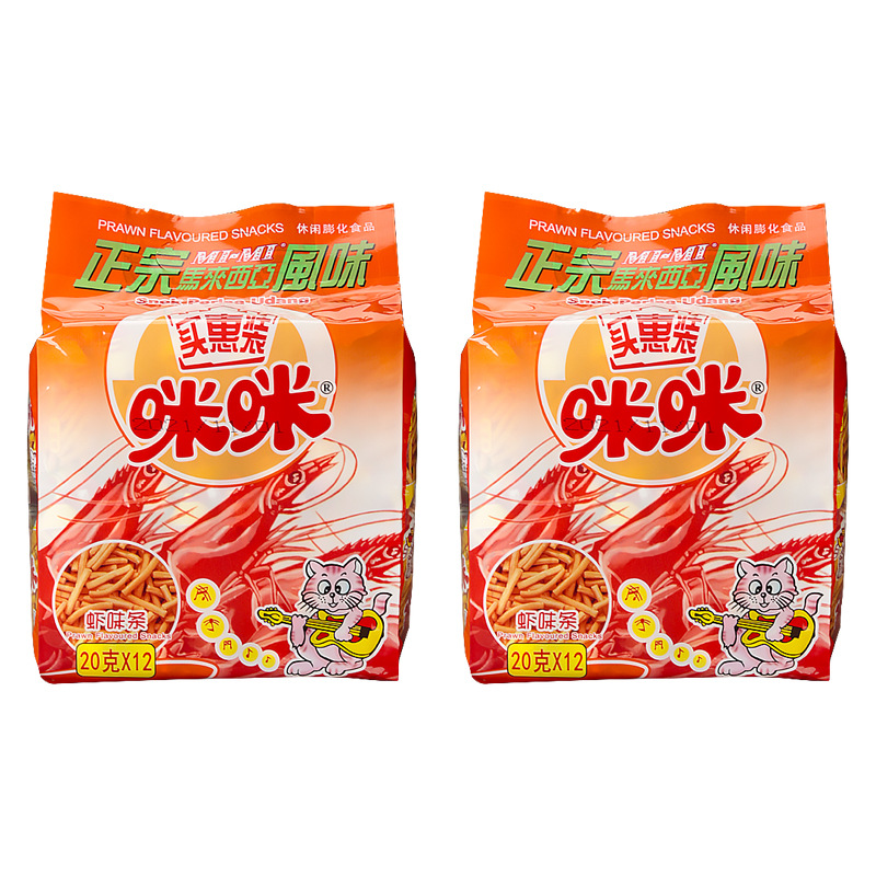 [2 봉지] 미미 새우 맛 스트립 240g * 2