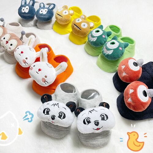 Children's floor socks, original trendy ins Internet celebrity baby invisible socks, cute cartoon dotted cotton socks for dolls