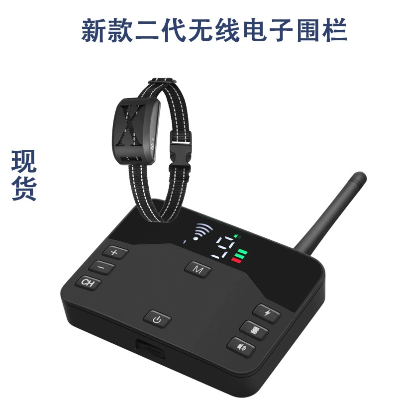 2023 забор для домашних животных беспроводной пульт дистанционного управления Электрический Шок Вибрация электронный ошейник светодиодный электрический ошейник дрессировщик собак Стоп лай