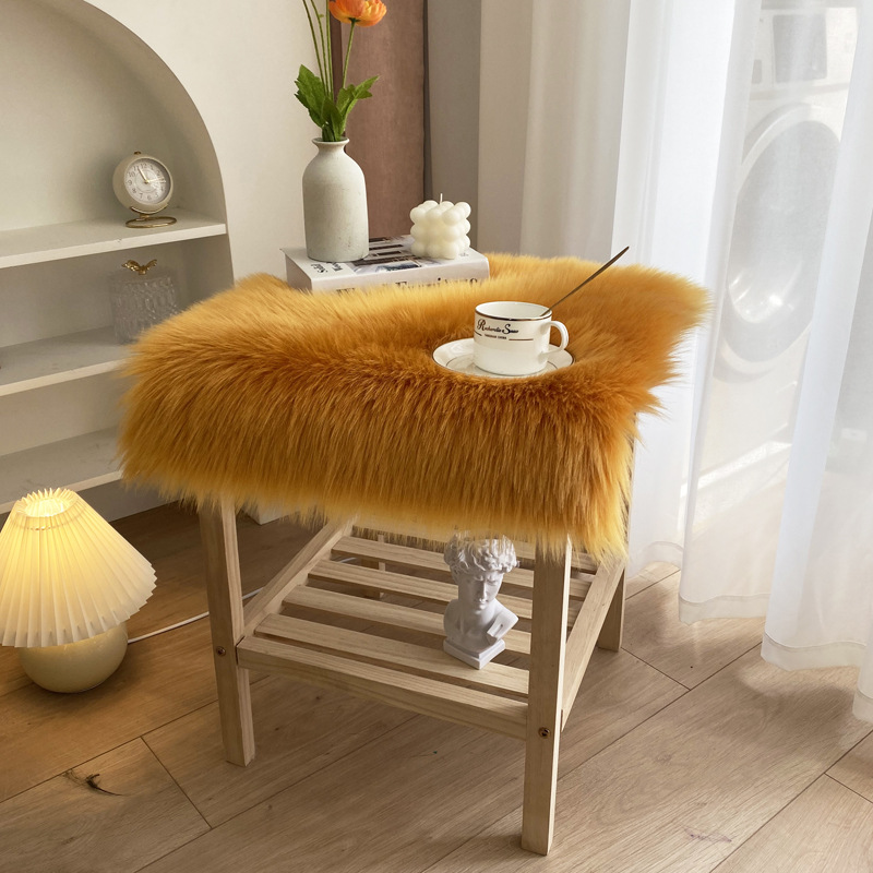 Suitable for Plush Bedside Table, Plush Cushion, Imitation Wool Chair Cushion, Desktop Cushion, Dressing Table Cushion, Coffee Table Tablecloth Exhibition