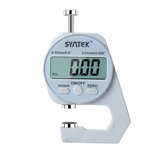 Electronic digital display thickness gauge high-precision thickness gauge measuring wall thickness micrometer caliper measuring paper leather instrument flat head