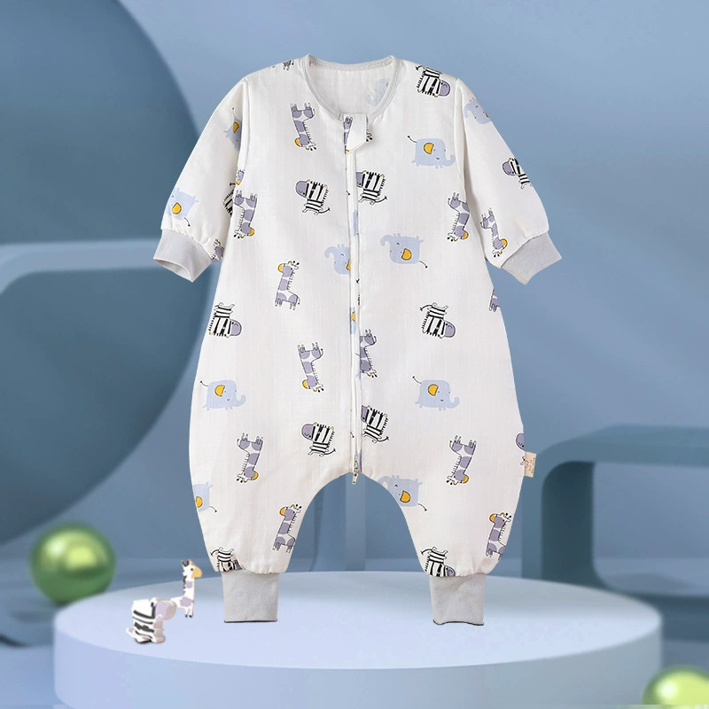 AiShiMiao Antibacterial Summer Cartoon Cotton Gauze Thin Baby Sleeping Bag