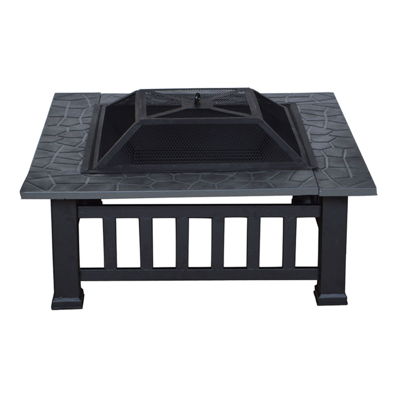 Brazo a la parrilla universal cuadrado para interiores y exteriores, calefacción de invierno, estufa de leña de carbón, parrilla de autoservicio de verano, estufa para preparar té