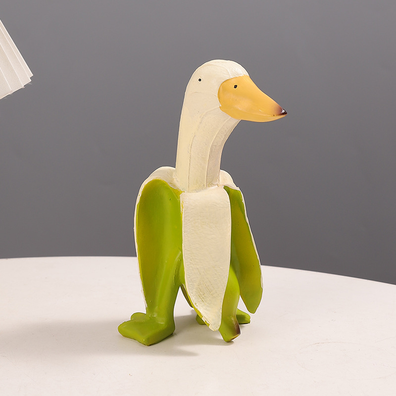  Banana Duck Duck Duck Resin Ornaments Creative Stylish Spoof Desktop Decorations Small Ornaments Crafts