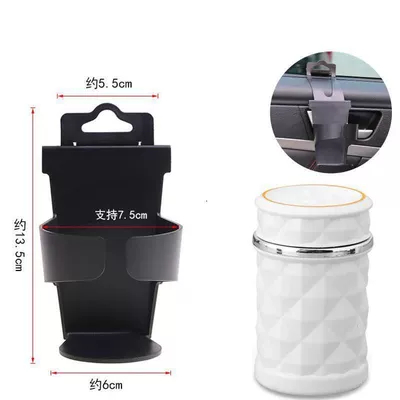 Holder, Multifunctional In-Car Ashtray | Car ashtray - door-side-shelf-diamond-white-ashtray-with-light