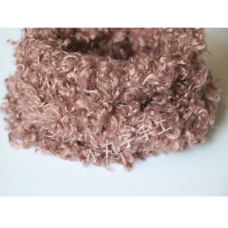 Suministro directo de fábrica 10mm lana rizado palo trenzado Super grueso Super denso hecho a mano DIY pequeña leche perro pelo raíz al por mayor