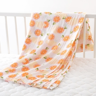 W1TR Baby Gauze Cover Quilt Class A Summer Thin Pure Cotton Cover Blanket Outgoing Windshield Cover Scarf Children's Baby Air Conditioner