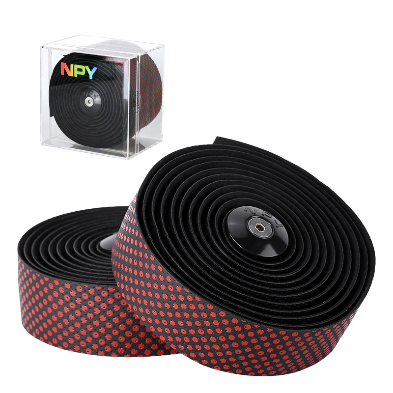 Correa elástica roja de lunares