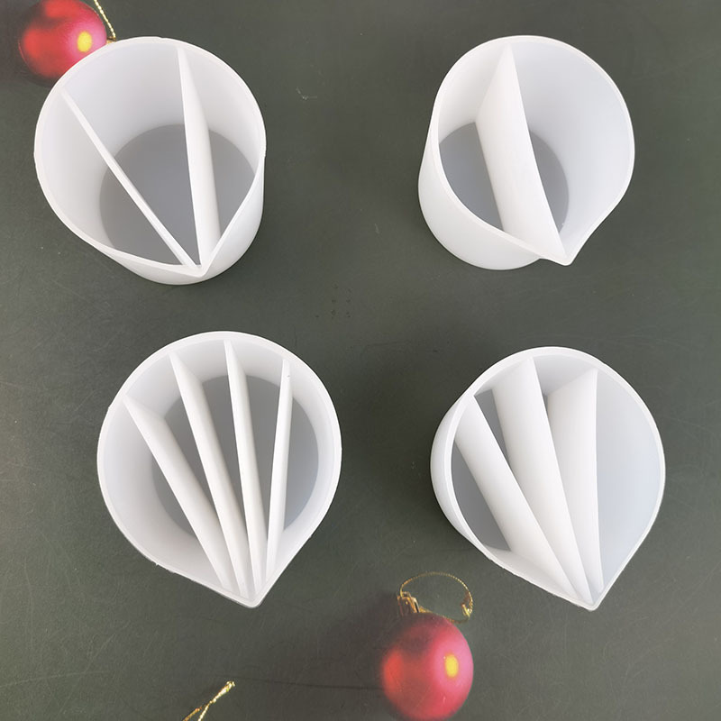 硅胶调色杯  免洗硅胶调色杯  硅胶分格杯