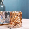 Creative colorful glass bark grain water cup whiskey glass home breakfast milk juice cup wood grain cup batch