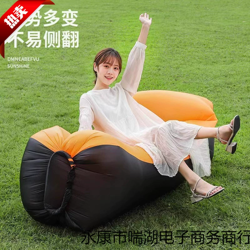 Надувной диван для кемпинга на открытом воздухе, ленивый воздушный диван, портативное кресло для отдыха на природе, музыкальный фестиваль, воздушная подушка, обеденный перерыв, складная кровать