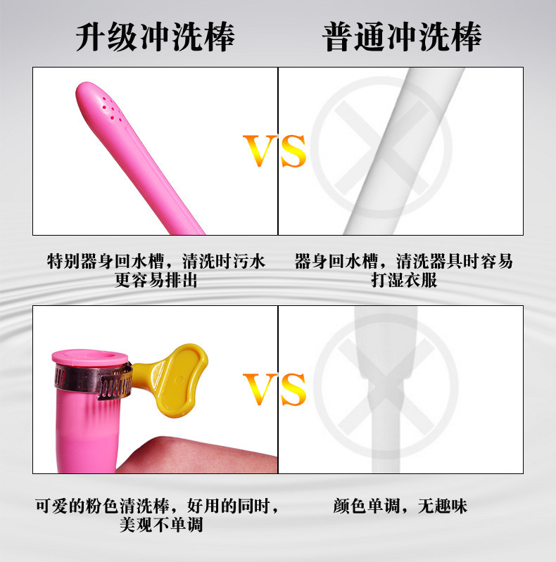 Flusher Cleaning Stick, 14-Hole ABS Rinser for Adult Toy Care, Back Chamber Cleaner — detail image 8