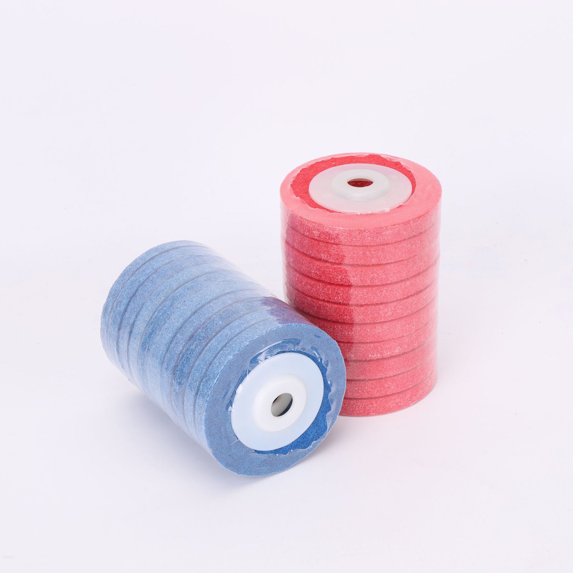 100*16带盖纤维轮尼龙不锈钢抛光角磨机打磨轮金属除锈磨光片专用