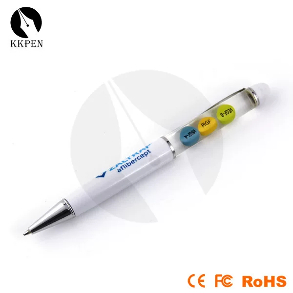 Factory promotion oil pen color floating oil pen advertising gift pen plus LOGO