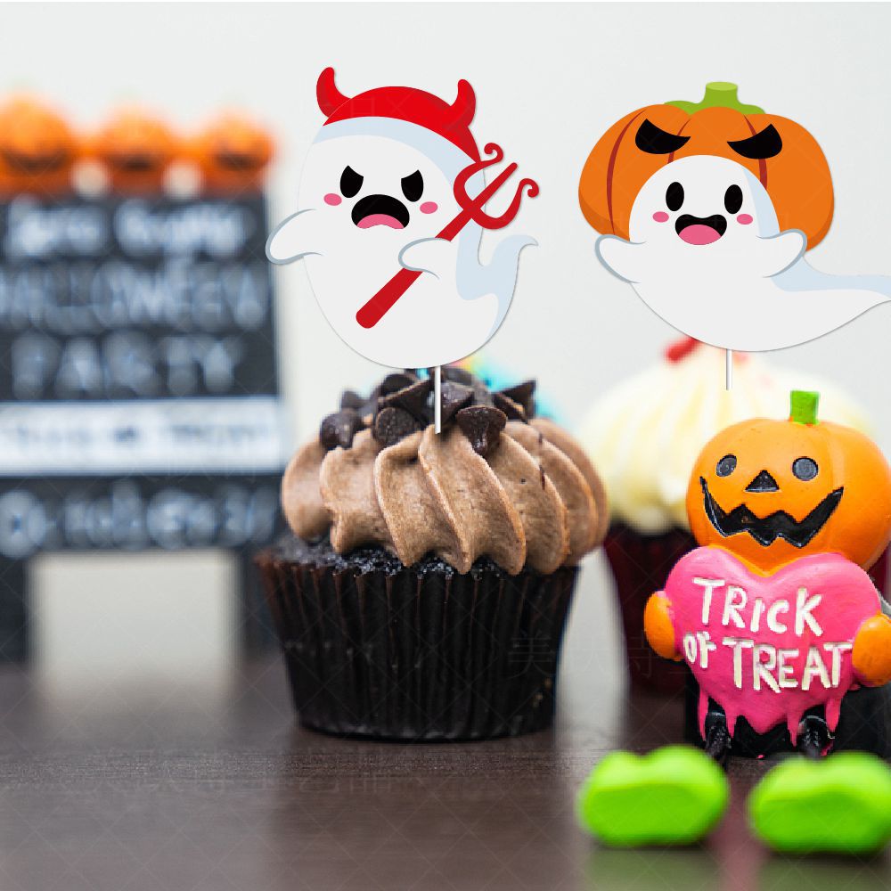 Inserción de tarjeta pequeña de Halloween decoración de fiesta de Halloween