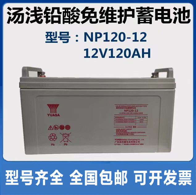 汤浅蓄电池NP120-12 12V120AH铅酸阀控式免维护直流屏应急备用
