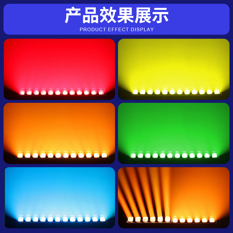 12 luces de serpiente de cascabel 40W LED de enfoque sacudiendo la cabeza luz de matriz de distancia barra de barra limpia sala de transmisión en vivo luz de haz iluminación de escenario