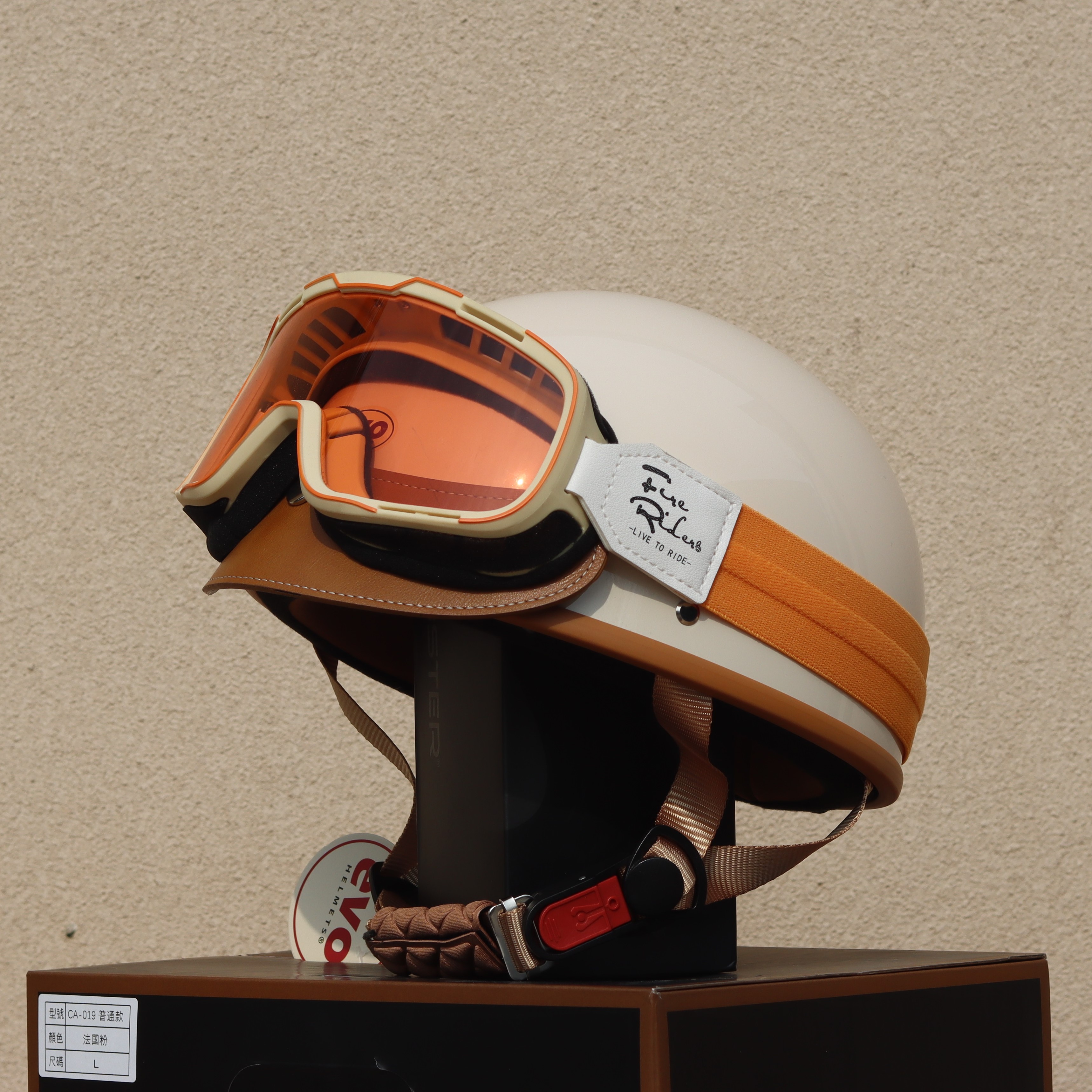 Taiwan Retro Half Helmet Motorcycle Electric Lightweight 3C Summer