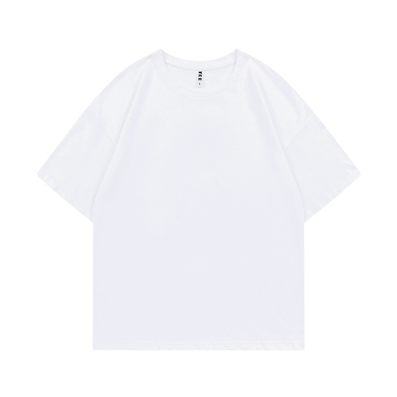 Marca de moda de algodón de manga corta camiseta de cuello redondo ropa de clase camisa cultural camisa publicitaria ropa de trabajo ropa de trabajo impresión personalizada patrón de logotipo