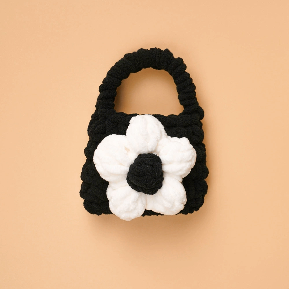 Bolsa de auriculares ganchillo acabado con cubierta protectora bluetooth peluche lindo oso pequeño tejido a mano bolsa de cambio de llavero