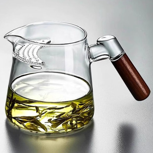 High Borosilicate Glass Crescent Fair Cup Simple Household Tea Divider Uniform Cup High Temperature Resistant Thickened Fair Cup