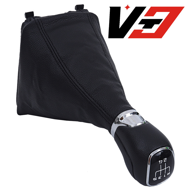 Suitable for Skoda Octavia 2 A5 A6 2004-2012 Model Gear Shift Knob with Leather