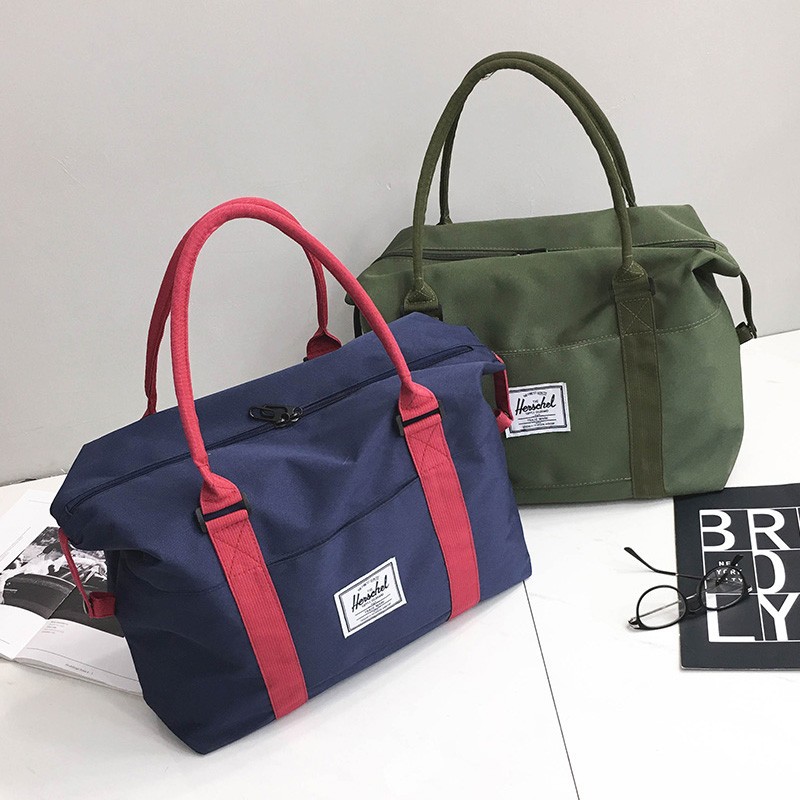 Bolsa de viaje 2023 estilo coreano nueva bolsa de fitness de corta distancia cubierta portátil trolley equipaje bolsa deportes ocio yoga bolsa