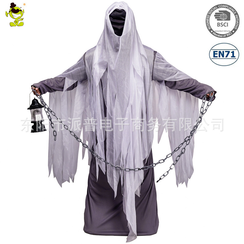 Halloween Adult Cosplay Lantern Ghost Horror Robe Party Costume