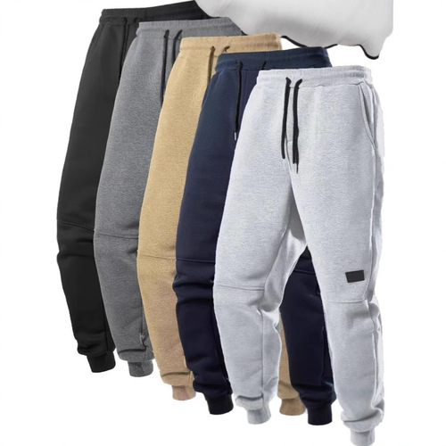 TEMU Amazon Independent Store Thread Drawstring Loose Fit Thick Long Pants for Men Amazon Autumn/Winter