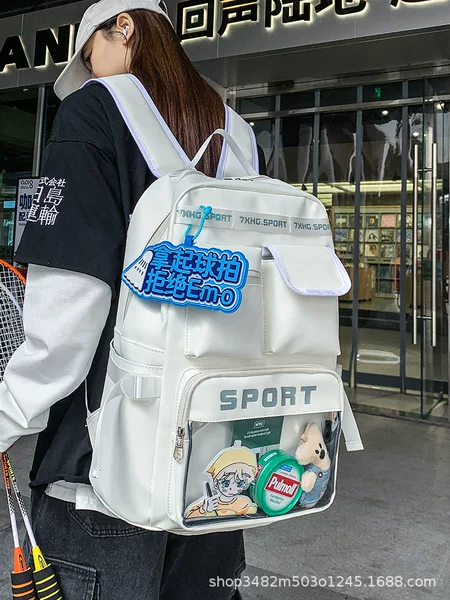 New Badminton Bag Backpack School Bag Independent Shoe Compartment Large Capacity Sports Tennis Bag Professional Wholesale Cross-Border
