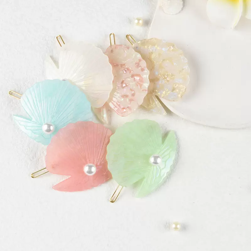 时尚发饰亚克力发扣夏日发夹可爱形少女心青蛙扣简约夹子