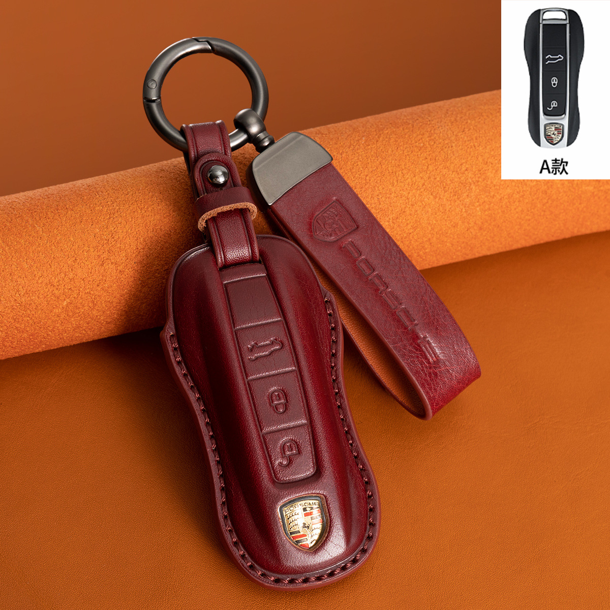 B형-버건디 [가죽 로프]