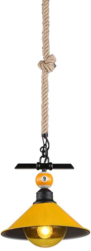 Transfronterizo Zhongshan lámparas de billar sala de lámparas retro cuerda de cáñamo lámpara de techo lámpara de comedor lámpara de decoración para el hogar lámpara de viento retro