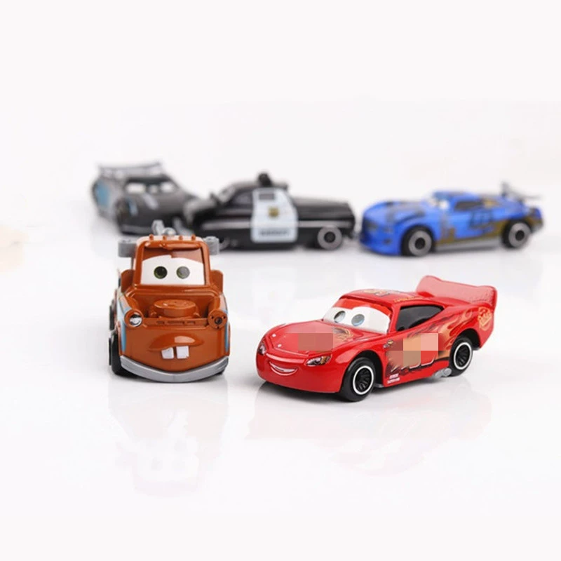 Трансграничный гоночный ящик с 6 машинами, модель автомобиля McQueen с зубьями из сплава, декоративное украшение