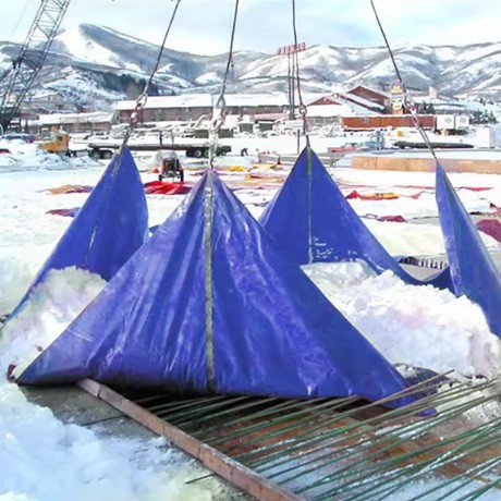 工厂源头加厚PVC除雪袋建筑篷布防撕裂防水货场冬季盖布运雪袋