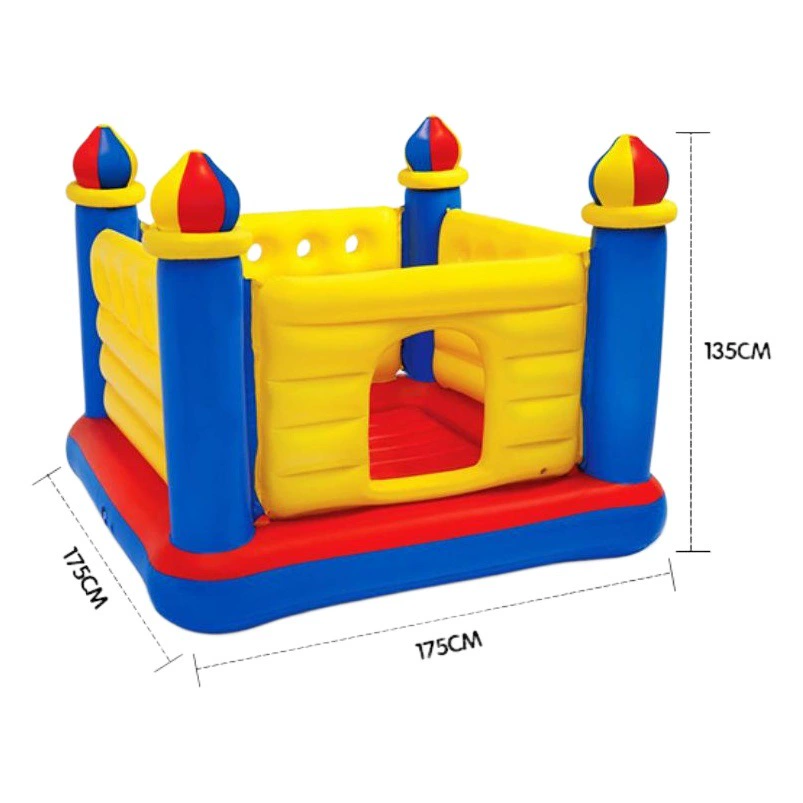 Intex 48259 замок прыжки детский надувной батут прыгающий непослушный замок ПВХ в наличии оптом