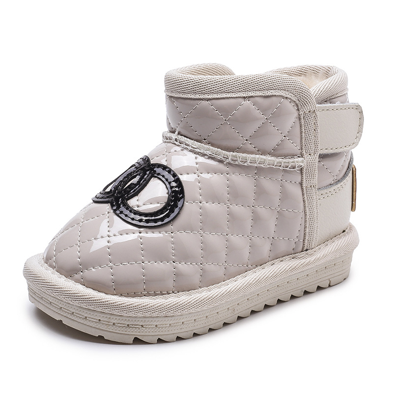Mädchen-Schneestiefel, Kinder-Baby-Wanderschuhe, Plüsch und dicke Isolierung, Baumwollschuhe, Baumwollstiefel, Kinder- und_voghion.com