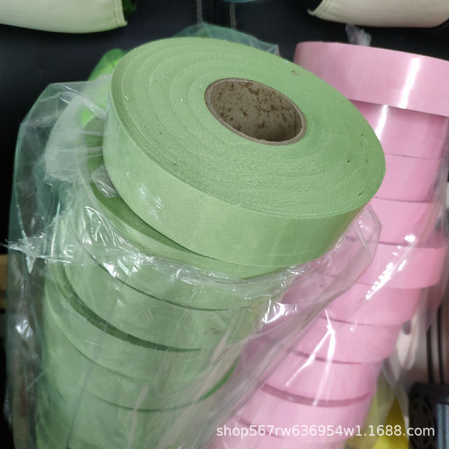 En stock venta al por mayor sarta de poliéster 3,0 cm borde tira de envoltura borde tira de tela con cortina delantal impermeable