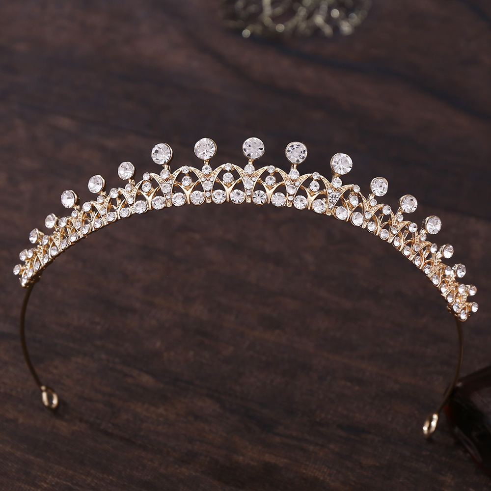 Elegant Crown Alloy Inlay Rhinestones Crown 1 Piece display picture 2