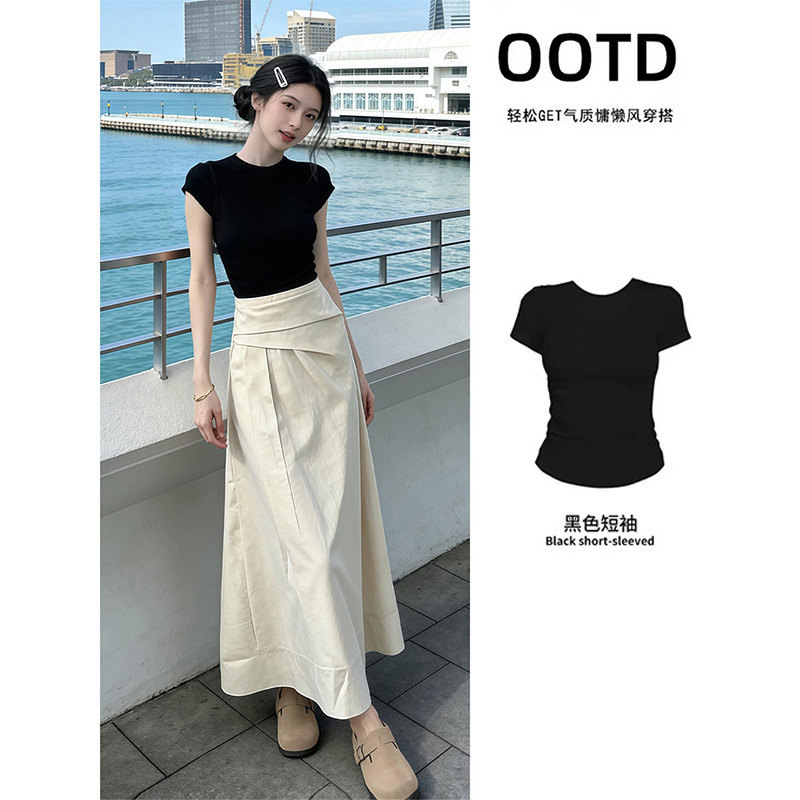 Black short sleeves [single piece] / S