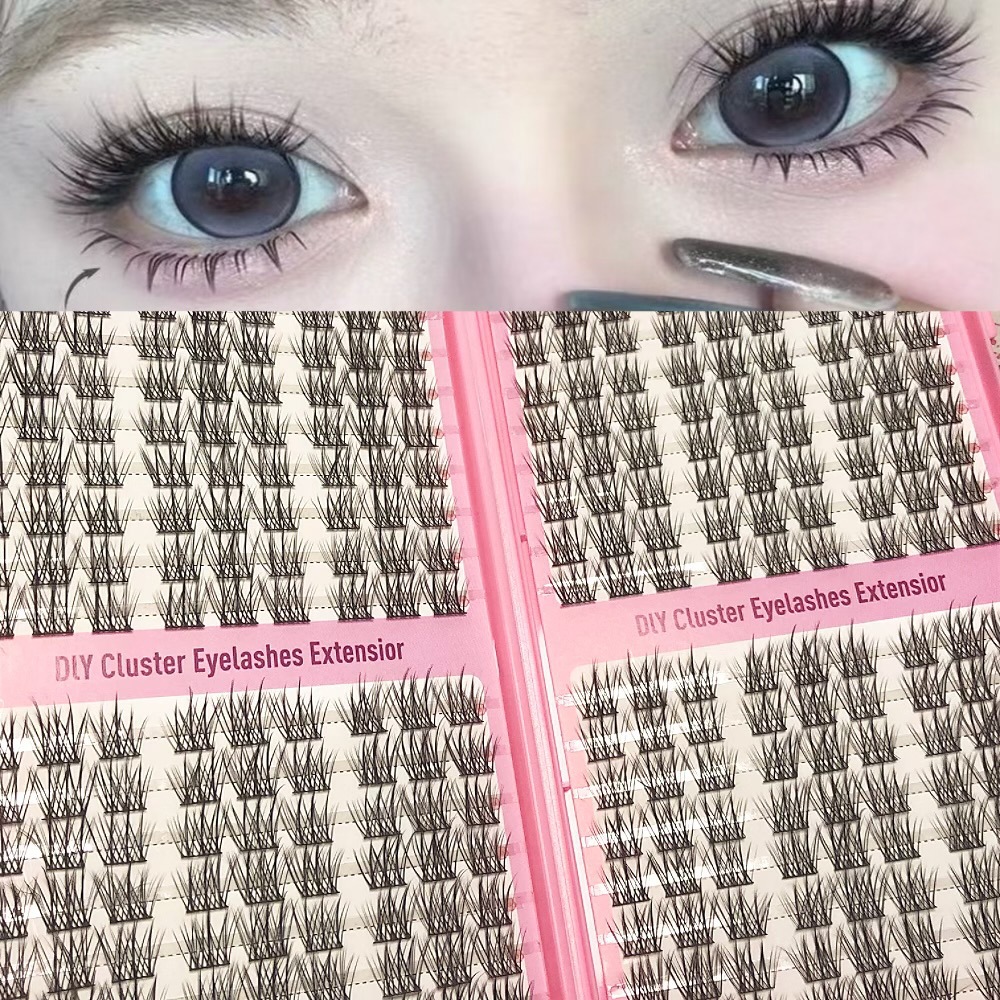 Transfronterizas pestañas falsas 30 - 100D comercio exterior caja de pestañas gruesas con pinzas de pegamento conjunto de pestañas falsas
