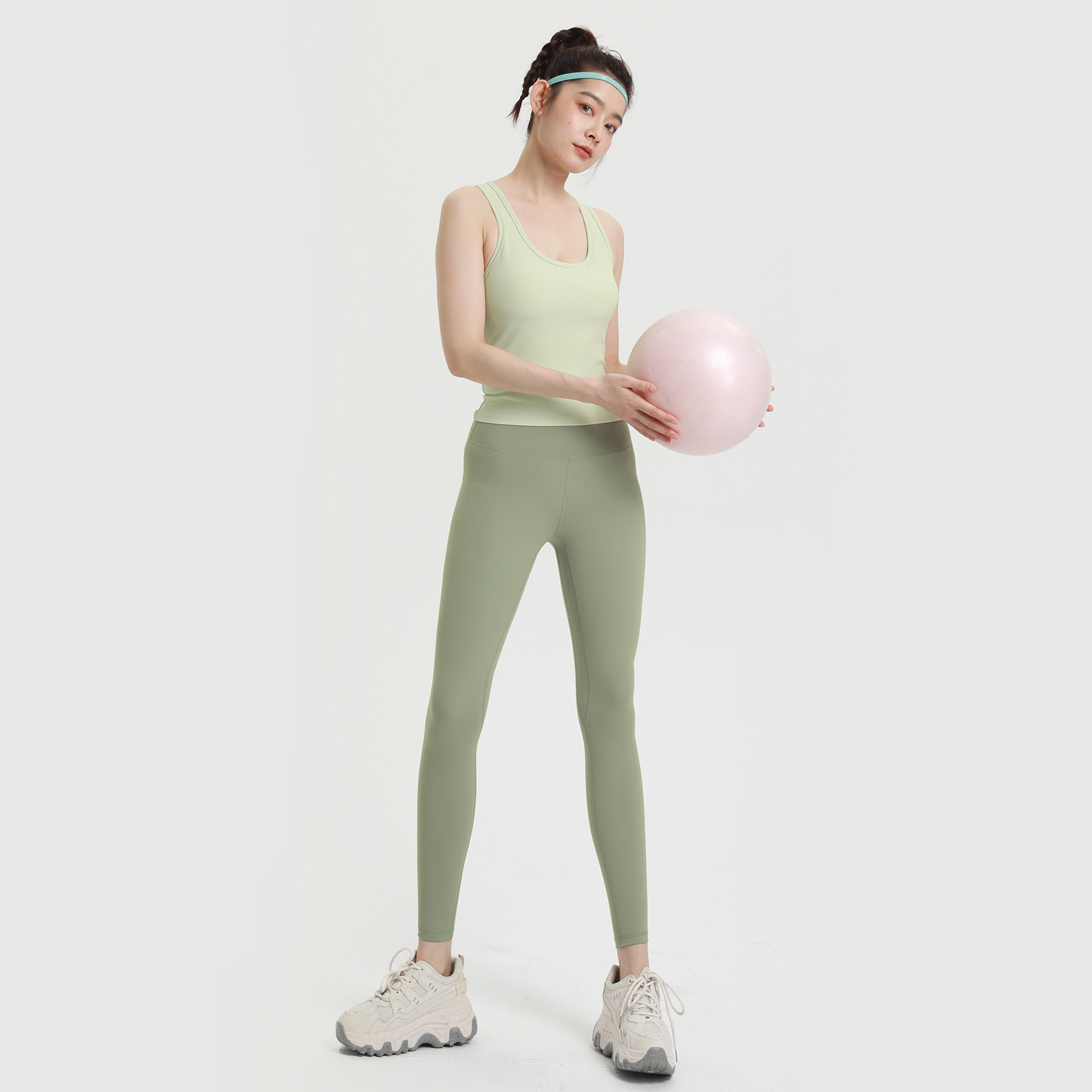 lulu同款跑步健身九分裤网红直播瑜伽裤裸感亲肤跨境运动紧身裤